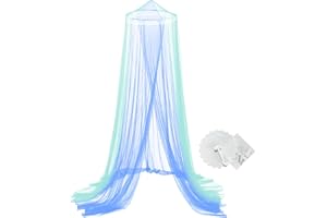 YJSDDNTY Zanzariera per letto, rete sospesa, per ragazze, camera da letto, decorazione, facile da installare, 250 x 60 x 1050 cm