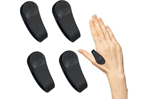 ETHLOMOER Portable Massage Clips 4-Pack Acupressure Clips for Migraine Relief -Portable Handheld Massage for Headache, Tension Relief -Black Acupressure Rings