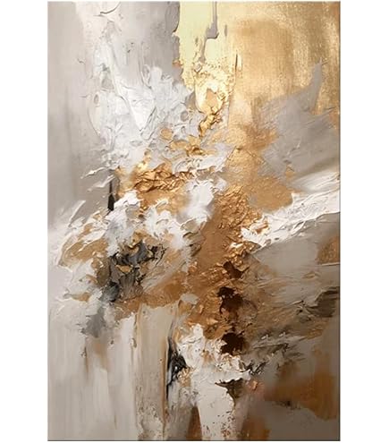 Magic Ocean Feng Shui Wandbild – 3-teilig, 100x70 Cm, Auf Keilrahmen | Abstraktes Gemälde Im Vintage-Stil