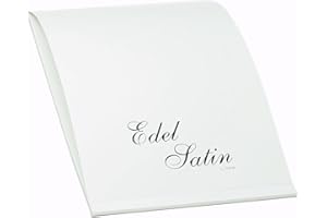 ‎RÖSSLER PAPIER Rössler Papier 2003838001 - Edel Satin - Briefblock DIN A4, 40 Blatt, weiß