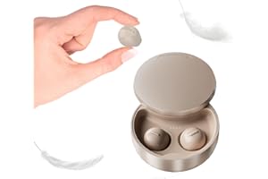 Xmenha Mini écouteurs sans Fil Bluetooth pour Dormir pour Petites Oreilles Mini écouteurs Intra-Auriculaires Étanche Léger HiFi Son stéréo avec Microphone pour Le Travail, Le Sport