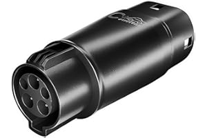 Convitex Type 1 to Type 2 EV Adapter, SAE J1772 to IEC62196, EV Charger Converter 32A Convertor, 8KW Adapter