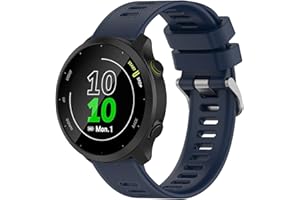 Wownadu Cinturino Compatibile con Garmin Forerunner 55/Forerunner 245, 20mm Cinturino Universale Ricambio, Regolabile Cinturini Sportivo (nessun Tracker)
