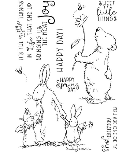 Have a Snow Happy Day Bunny Rabbit Snowball Christmas Dies