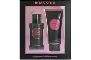 Rose Noir - Women's 2 Piece Gift Set - 100ml EDP & 100ml Shower Gel - By Laurelle London