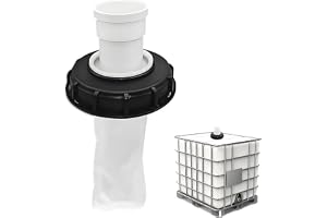 Seutmrou IBC lockfilter, IBC-filter, 165 mm rakt huvud med lock, nylon regnvattenfilter tvättbar, regnvattenfilter för regnva