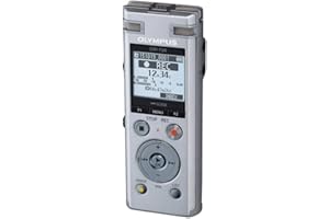 OM SYSTEM Olympus Voice Recorder DM-720 with 4GB, Micro SD Slot, USB Charging, Direction PC Connection, Transcription Mode, Silver