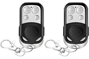 VIVIDRISE Pack of 2 433 MHz Remote Control Garage Door, Universal Garage Door Opener, Handheld Transmitter, Wireless Remote Control, Garage Door Cloning Replacement Compatible with Marantec for Gate Light, Car