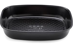 PRESTIGE 57905 Inspire Plat à rôtir Petit Acier Noir 21,5 x 26 x 4,5 cm