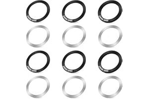 KUNXING Lot de 12 joints de pédalier de vélo - Lot de 12 rondelles d'espacement - 24 mm - Pour BB86/91/92/BB30/PF30 - Accessoire idéal pour manivelle de vélo