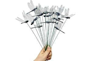 Avtagbar 3D-trollslända, pinnar, skakande huvud, 25 cm, vattentät utomhusdekoration, extravaganta presenter jul dagis