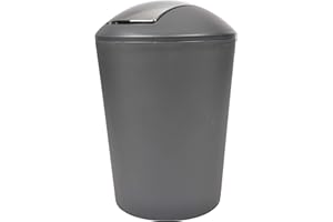 Douceur d'Intérieur - Pattumiera Flic Flac, 5,6 L Grigio
