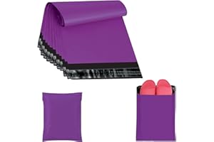 JeeJaan® 50 Pcs Purple Postage Bags 12x16 in Mailing Bags 305 x 405 mm Poly Mailers Parcel Bag Envelope Courier Shipping Waterproof and Tear-Proof Postal Mailer Courier Bag