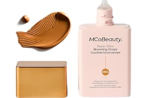 MCoBeauty - Super Glow Bronzing Drops - Effortless Face Tan with Shimmer Formula - Face Care, Bronze Drops - Contains Hyaluronic Acid, White Tea Extract, Cocoa Extract and More