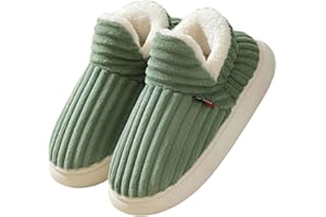 DURINM Pantofole Uomo Invernali Ciabatte Donna Caldo with Memory Foam Pelose Calde Comode Fluffy Antiscivolo Autunno Interno Esterno All'Aperto Peluche Scarpe di Cotone Morbide