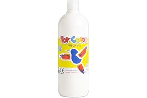 PASUTO Toy Color Tempera Paint | White | 1000 ml | Washable Paints for Kids | Poster Paint