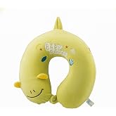 Yumuşak ve Konforlu Boyun Yastığı%100 Visko, Tucklebery Kids Fig&uuml;rl&uuml; Seyahat Yastığı (A&ccedil;ık Yeşil)