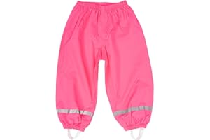 Zouwel Pantalones de lluvia unisex para niños, sin forro, resistentes al viento e impermeables, ideales para lluvia y barro