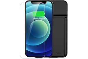 MIGAFEI Battery Case for iPhone 13 Mini, Improved 6800 mAh Ultra Thin Portable Protective Power Smart Charging Case