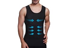 Lgtfy Mens Slimming Body Shaper Vest, Gynecomastia Compression Shirts, Tummy Control Undershirts - Change in Seconds