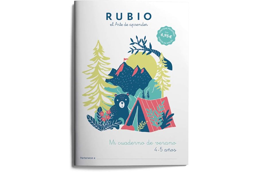 Mi cuaderno de verano RUBIO. 4-5 años | Cuaderno de actividades para vacaciones: 2