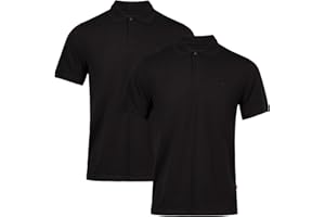 DANISH ENDURANCE Polo Hombre Manga Corta en Algodón Orgánico, Camiseta de Vestir, Suave y Cómoda, 1 o 2 Pack