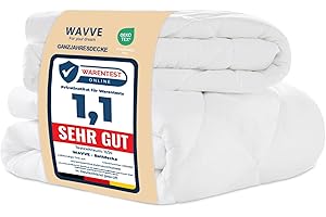 WAVVE Piumino Letto Singolo Quattro 4 Stagioni 135x200 cm, Set Piumino Estivo 150gsm 135 x 200 + Primaverile/Autunnale 300gsm 200x135 = Piumone Invernale Trapunta Caldissimo 450gsm, Bianco