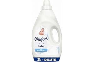 Comfort Baby Dilute Fabric Softener, 3L | Dermatologically Tested, Superior Softness For Sensitive Skin