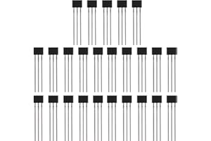 VILLCASE A3144 Hall Sensor, 25 Stück Hall Effekt Sensor, 3 Poliger Magnetdetektor, Lineare Hall-Effekt-Sensoren für Bürstenlose Elektromotoren