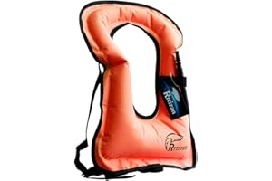 Rrtizan Gilet de Bain pour Enfants, Vestes de Natation Gonflables Portatives D'aide à la Flottabilité pour Enfants de 5 à 14 Ans, Gilets de Natation pour Garçons et Filles