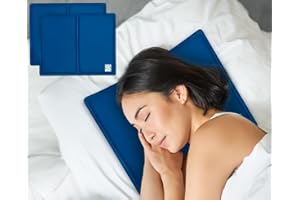 ZYBUX - Cooling Gel Pillow Magic Multi-Function w/Cooling Relief Pillow Cushion Mat Absorbs and Dissipates Heat | Helps Improve Quality of Sleep and Optimal Sleeping Temperature - Pack of 2 (30x40cm)