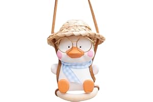 NCOALE Car Accessories Swing Duck, Swinging Duck Car Hanging Ornament Cute Interior Hanging Accessories for Rear View Mirror, Car Pendant Straw Hat Glasses Duck