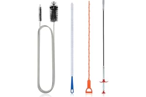 Cozary 4 Pezzi Stura Lavandini e Scarichi, Pinze per Artigli Flessibili, Stura Lavandini e Scarichi Spirale Pulizia Tubi, Stura Lavandino, per Cucine Vasche Bagno Servizi Igienici Fognature