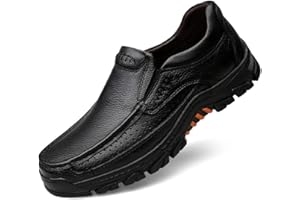 WNUKATO Herren Freizeitschuhe Business Casual Lederschuhe Bequeme Herrenschuhe 9088 GM