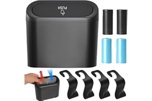 Lankai Poubelle Voiture, Mini Poubelle, Mini Poubelle Cuisine, Poubelle Murale, Mini Poubelle de Voiture Etanche, Pour Le Stockage Des Déchets Dans Les Maisons, Les Voitures Et Les Cuisines