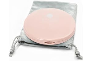 Mavoro Miroir Compact Grossissant | Grossissement 1x/10x | Petit miroir maquillage de voyage 10 cm double face pour poche/sac | Miroir de main pliant portable pour sac à main (Rose Millennial)