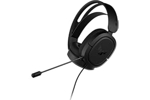 ASUS TUF Gaming H1 Wired Headset (Discord Certified Mic, 7.1 Surround Sound, 40mm Drivers, 3.5mm, Lightweight, For PC, Switch, PS4, PS5, Xbox One, Xbox Series X, S, and Mobile Devices)- Black
