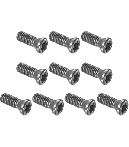 PATIKIL M3.5x10mm Torx Viti, 10pz Macchina Vite Svasata Testa Metallo, Argento Tonalità