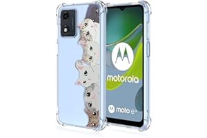 RankOne Coque de Téléphone Convient pour Motorola Moto E13 (6.5" inches) Transparent TPU Silicone Color Drawing Pattern Case - CatéGorie 3