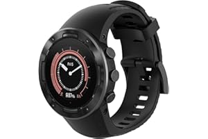 Chainfo Watch Strap compatible with Suunto 5, Soft Silicone Sport Replacement Bands NO230508