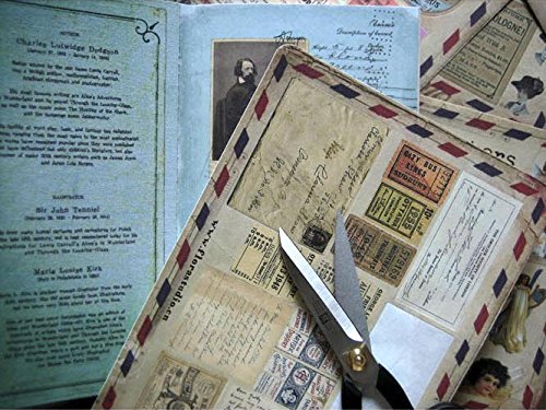 YPSelected Conjunto de 10 hojas de pegatinas Vintage Deco pegatinas de papel de la etiqueta engomada de Scrapbooking