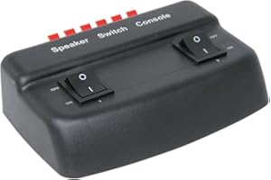 AV LINK 2 Way Loudspeaker Selector, Black