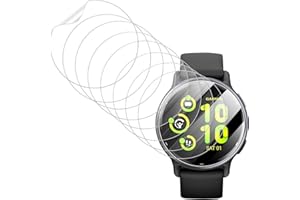 KMUQSHY 8PCS Protection écran Compatible avec GRMN Vivoactive 5, Film Protecteur Écran TPU Complète Anti-Rayures Haute Définition Flexible Auto-Réparant Sans Bulles pour Montre Connectée Garmin Vivoactive 5
