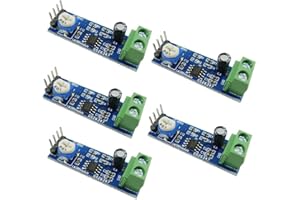 Aihasd 5PCS LM386 Audio Amplificateur Module 200 Times 5V-12V Entrée 10K Résistance réglable