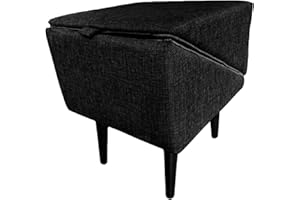 GENERICO Scaletta Per Cani Pieghevole Legno Stoffa Pouf Pieghevole Rampa Per Cani Poggiapiedi Multifunzionale Per Piccoli Animali Con Supporto Per Schiena E Articolazioni Per Cuccioli E Gattini