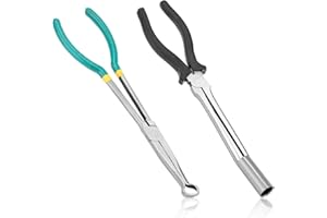 GOSKNOR 2 szt. Narzędzie do Wyciągania Świec Zapłonowych, Tuleja i Typ Okrągły Ściągacz Przewodów Świec Zapłonowych Szczypce do Świec Zapłonowych Narzędzie do Wyjmowania Świec Zapłonowych