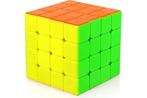TOYESS Speed Puzzle Cube 4x4 Stickerless, Smooth Magic Cube 4x4x4, 3D Puzzle Toy Gift Packing for Kids & Adults