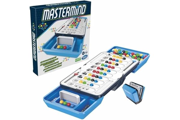 Hasbro Gaming Mastermind - Jeu de Plateau et de Stratégie - Idée Cadeau pour Garçons et Filles dès 8 Ans - Jeu de logique et de Décodage - 2 Joueurs - Multicolore