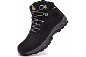 CYKYGGO Calentar Botines de Invierno Hombre Antideslizantes Impermeables Botas de Nieve Snow Boots