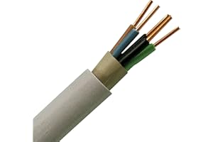 Kopp 153025000 NYM-J 5 x 1,5 mm² Moisture-Proof Cable, 25 m-Ring
